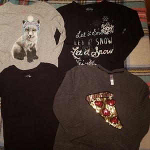 Girls shirts lot of 4